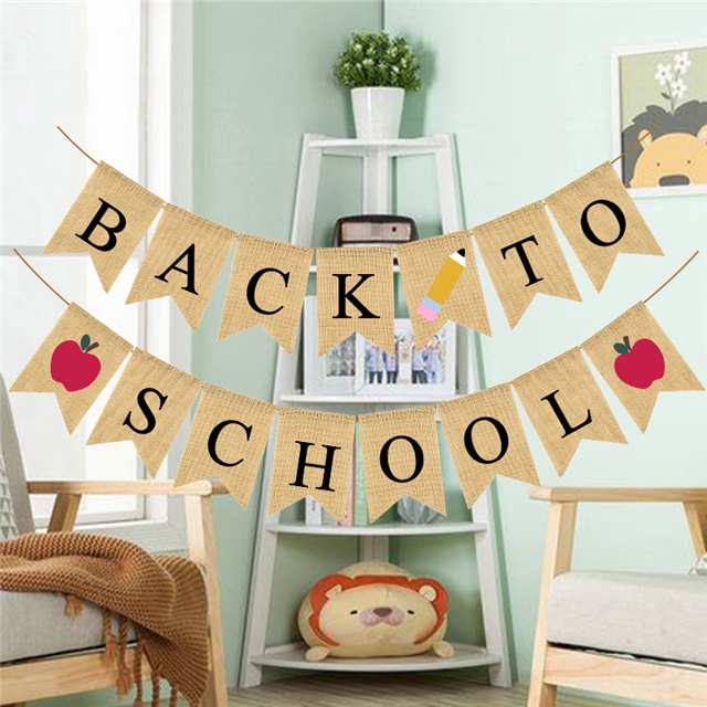 back to school season linen tailcoat flag apple pencil pendant