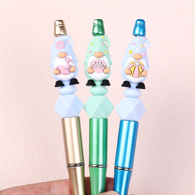 silicone three-dimensional gnome silicone bead