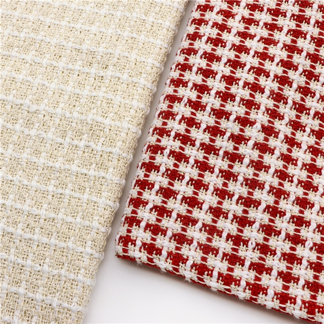 golden thread woolen woven small fragrant fabric