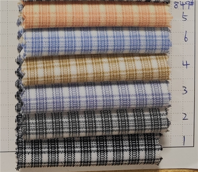 yarn dyed checkered fabric