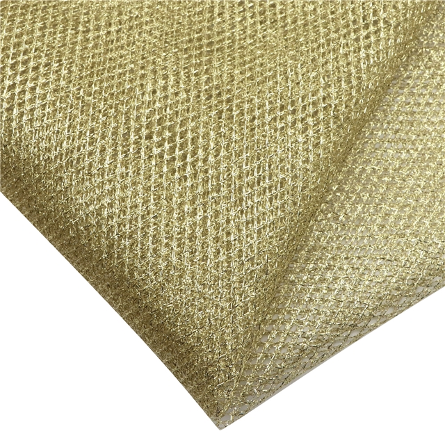 gold and silver thread mesh gauze