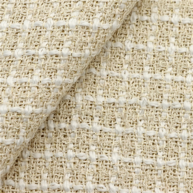 golden thread woolen woven small fragrant fabric
