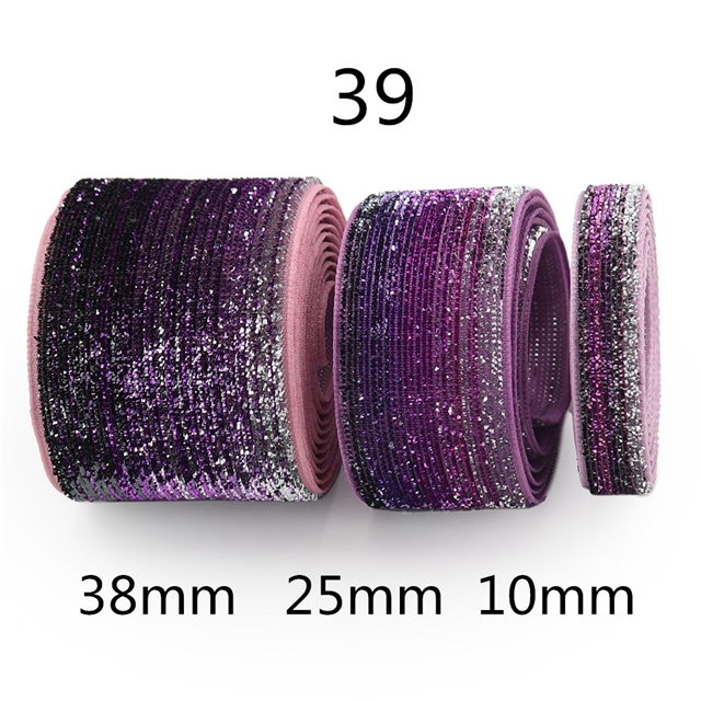 gradient scallion velvet belt