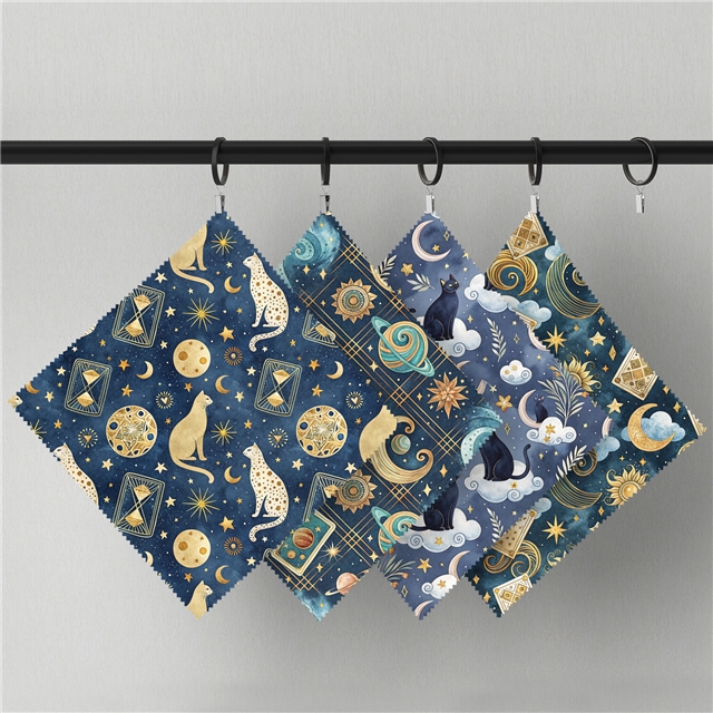 polyester cotton cat series polyester cotton fabric set (10 pcs/set) polyester cotton fabric,50*45cm(19.7*17.7