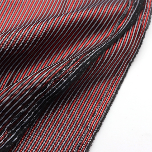 Fine colored striped bright Metallic Embroidery Threads fabric