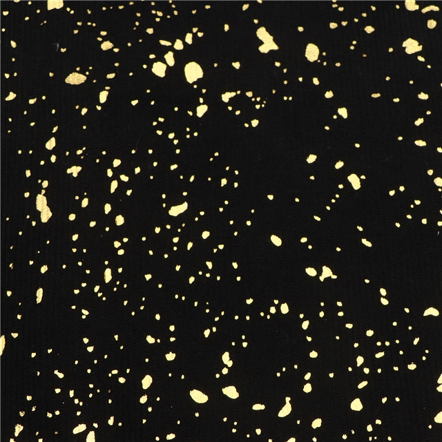 gold hot stamping corduroy fabric