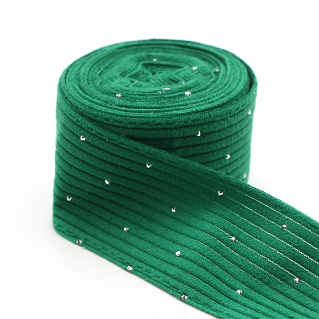 plain hotfix rhinestone corduroy tape