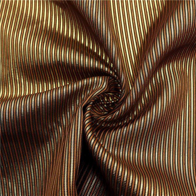 Fine colored striped bright Metallic Embroidery Threads fabric