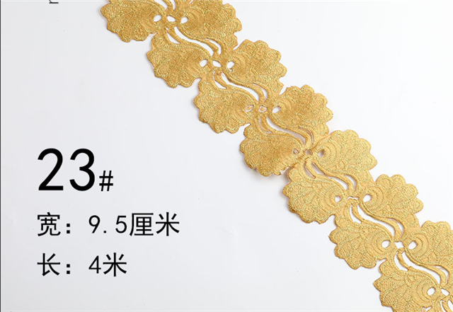 embroidery thread gold and silver ancient costume pattern embroidery lace