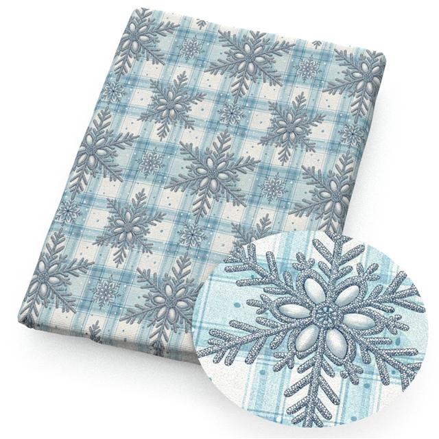 polyester cotton christmas series polyester cotton fabric set (8 pcs/set)