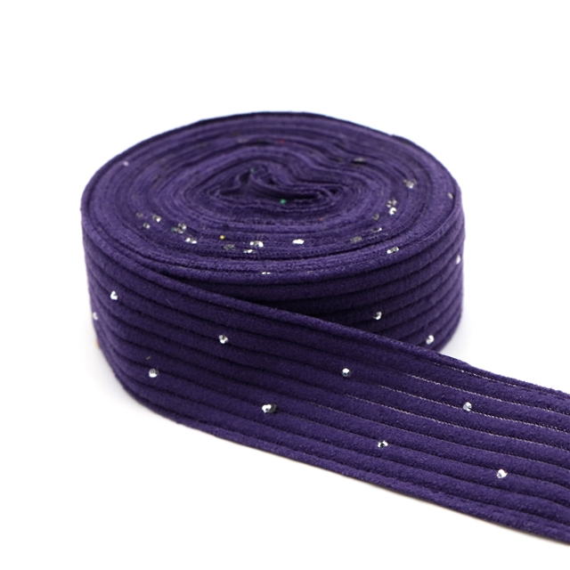 plain hotfix rhinestone corduroy tape