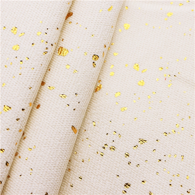 gold hot stamping corduroy fabric