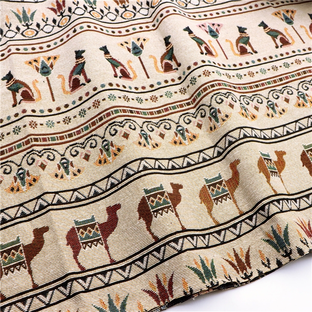 puppy polyester cotton yarn dyed jacquard fabric