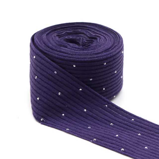 plain hotfix rhinestone corduroy tape