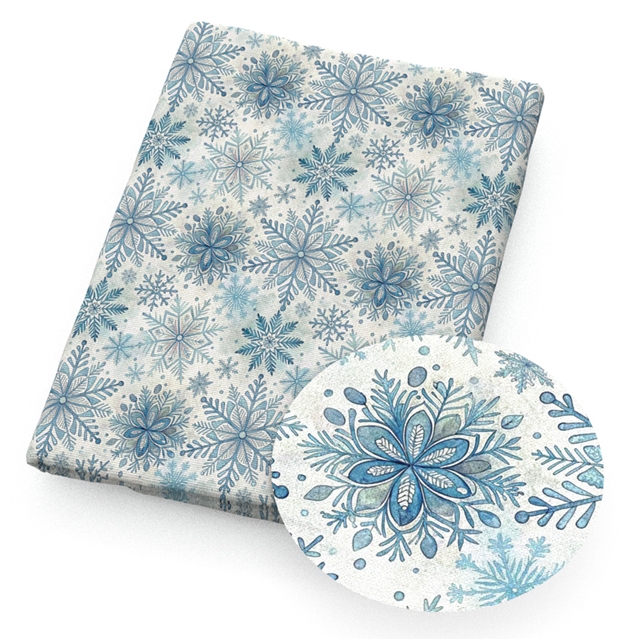 polyester cotton christmas series polyester cotton fabric set (8 pcs/set)