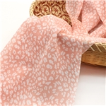 small leopard print chiffon fabric