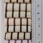 yarn dyed bubble striped jacquard fabric