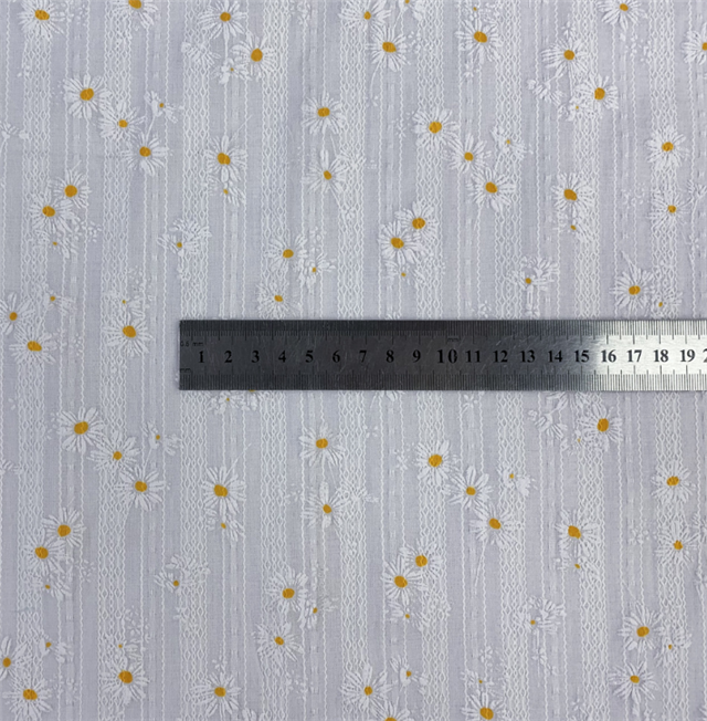 pure cotton offset printing daisy fabric