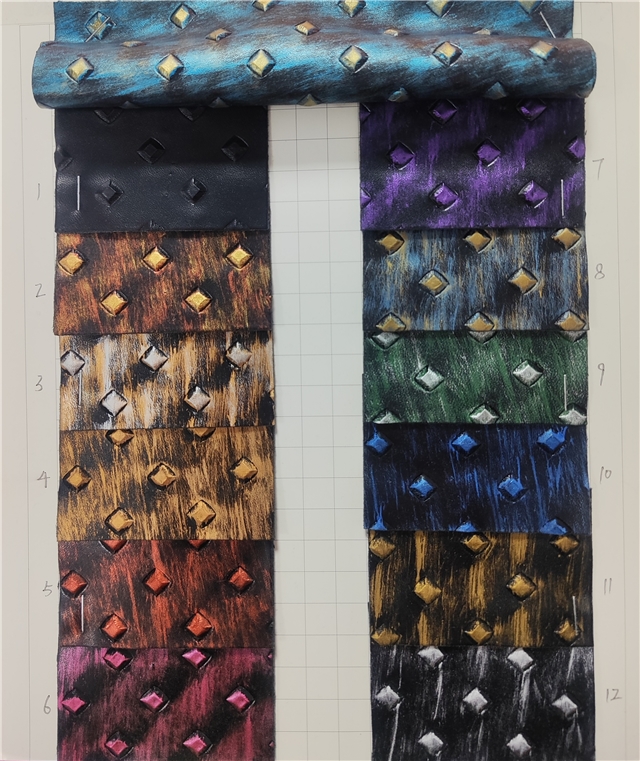 synthetic leather bump texture three dimensional diamond pattern rubbing faux leather