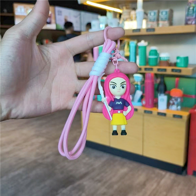 soft glue K-pop series 3d silica keychain