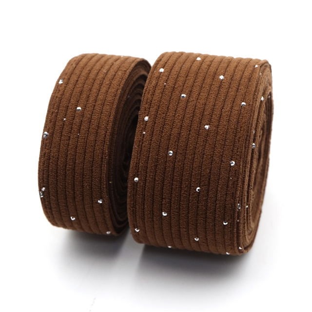 plain hotfix rhinestone corduroy tape red,25mm(1