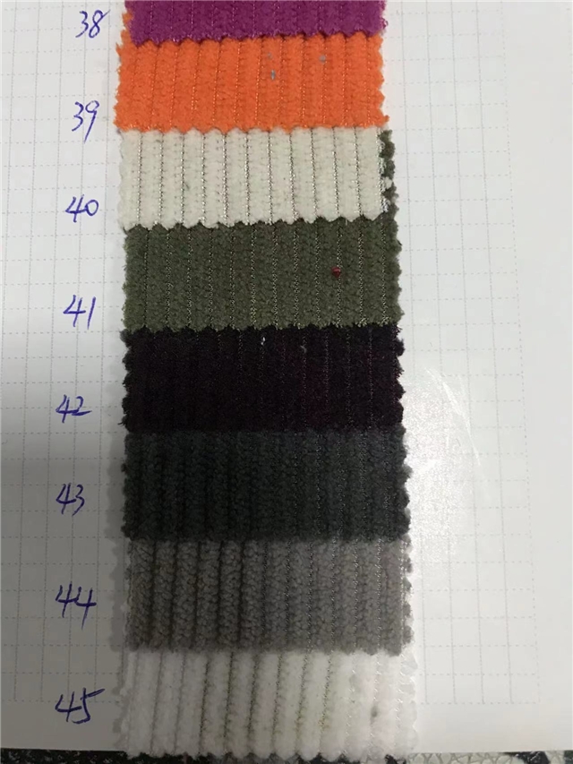 8W Polyester corduroy fabric