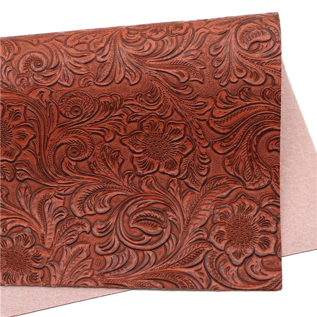 synthetic leather bump texture flower faux leather