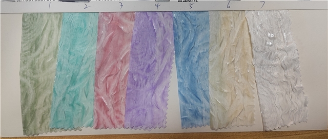 tie dye pleated chiffon fabric