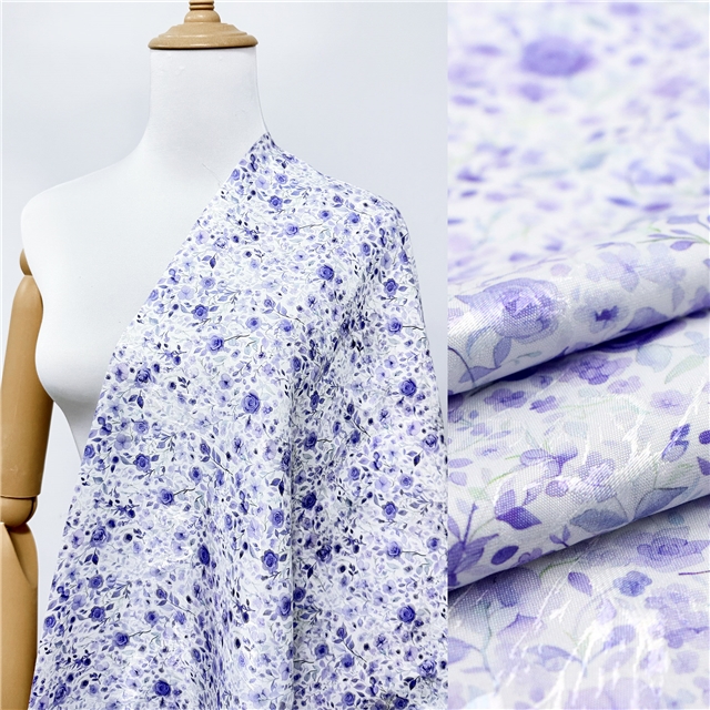leaf and flower jacquard fabric