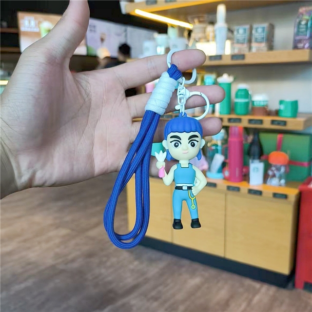 soft glue K-pop series 3d silica keychain
