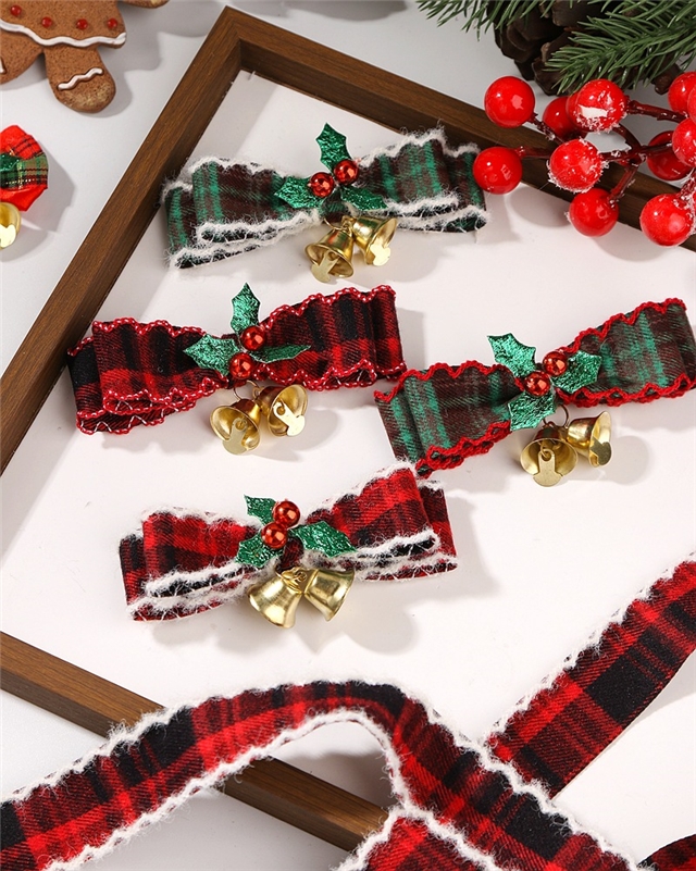 fluffy bud edge grid woven tape