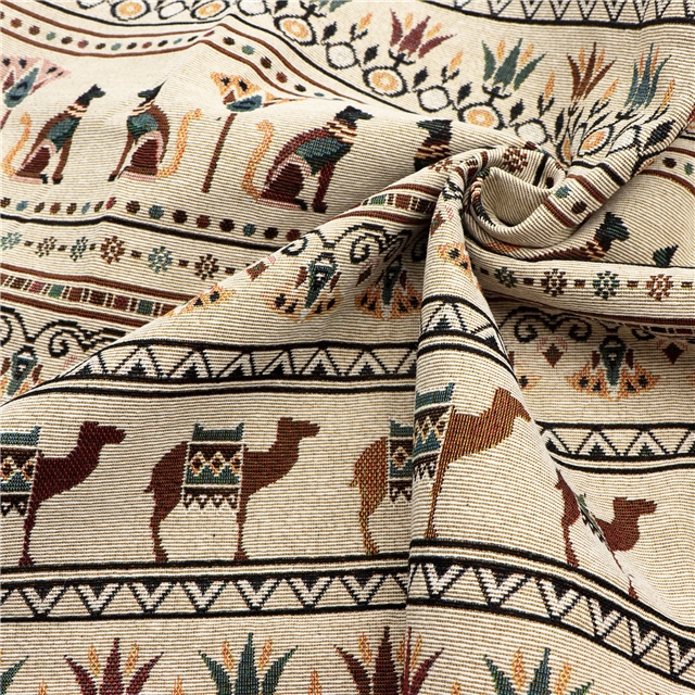 puppy polyester cotton yarn dyed jacquard fabric