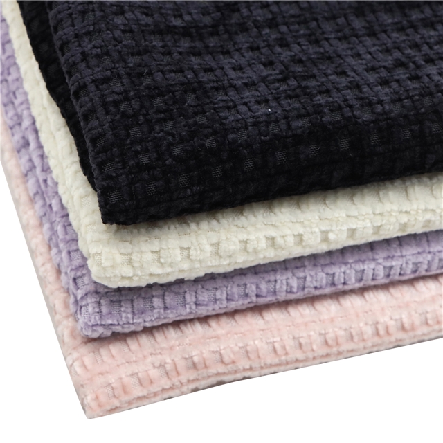 plain chenille waffle fabric