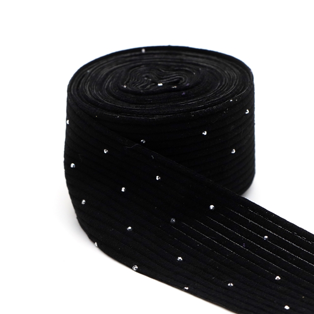 plain hotfix rhinestone corduroy tape