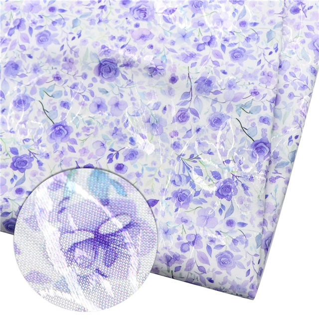 leaf and flower jacquard fabric