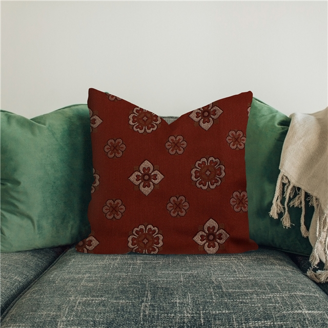 chinese style geometric pattern jacquard fabric