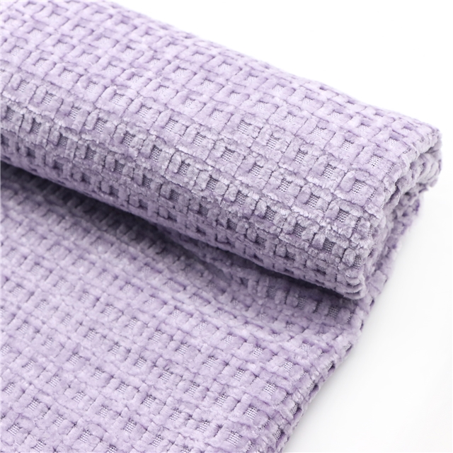plain chenille waffle fabric