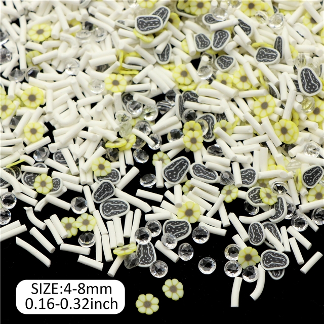 soft glue/pvc mixed melon seeds fruits soft ceramic bead packaging filler