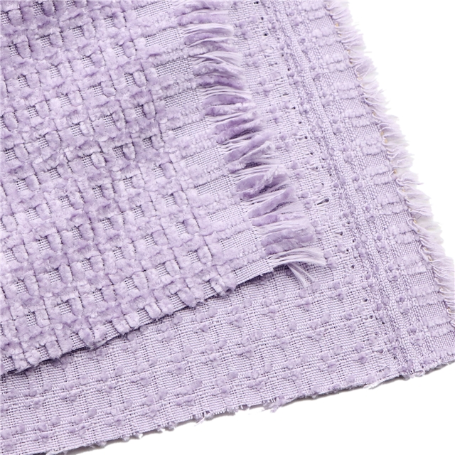 plain chenille waffle fabric
