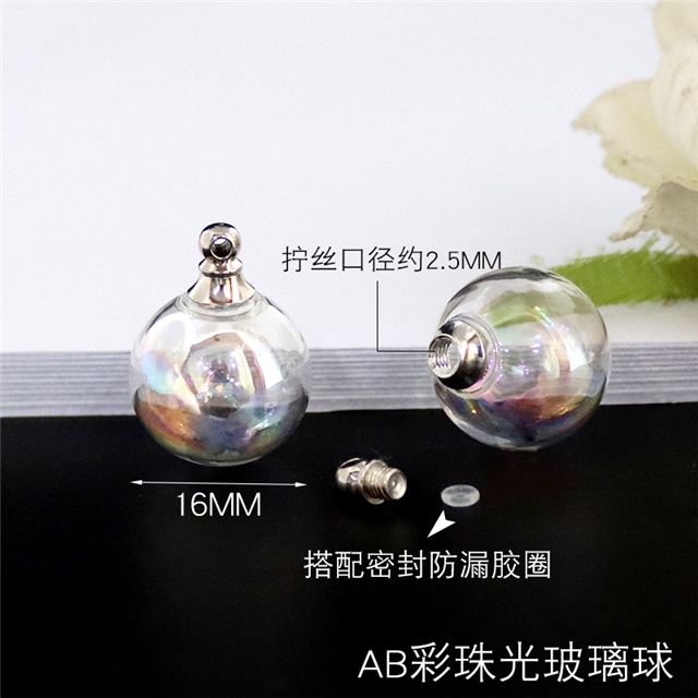 ordinary glass open gold twisted transparent crystal glass ball hollow pendant