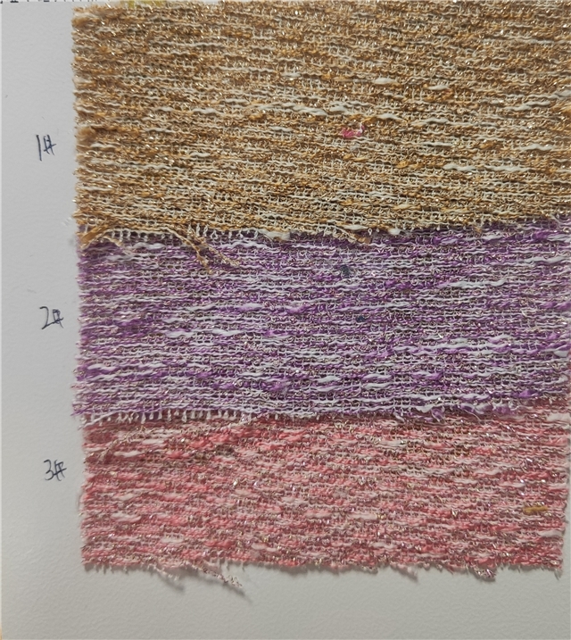 gold and silver thread woolen woven small fragrant fabric