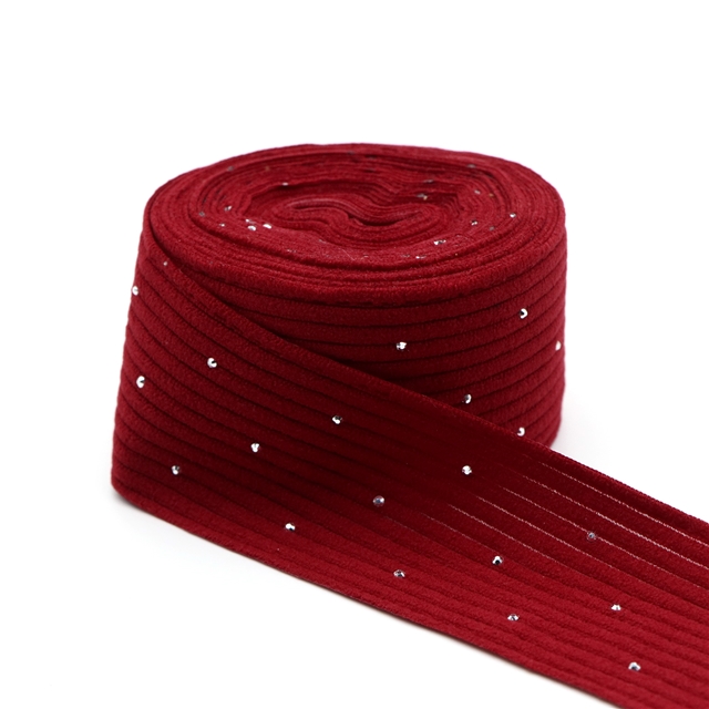 plain hotfix rhinestone corduroy tape