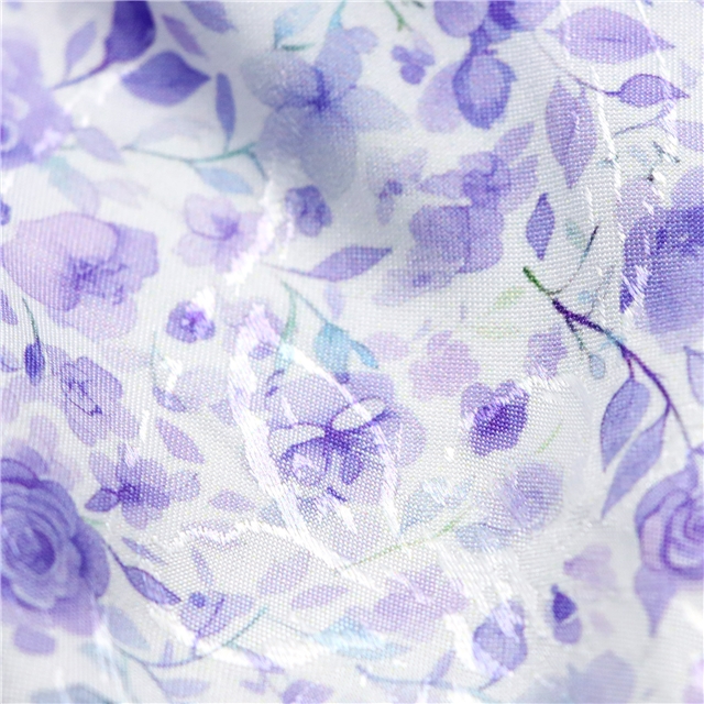 leaf and flower jacquard fabric