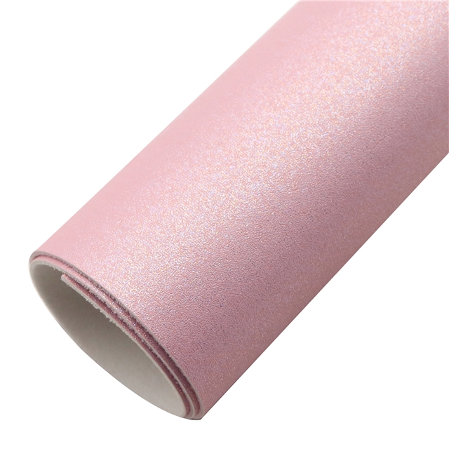 synthetic leather plain pearlescent faux leather