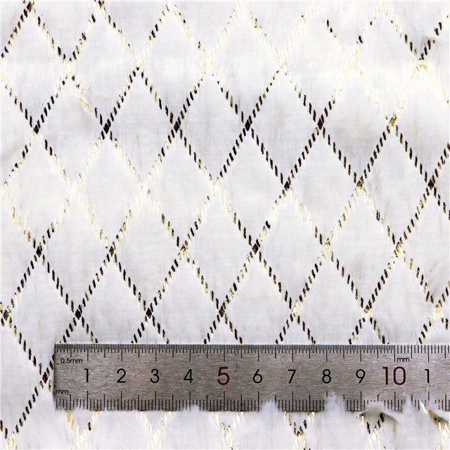 hot stamping diamond grid pv velvet fabric