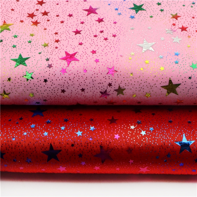 colourful gold hot stamping snake pattern pentagram short plush fabric