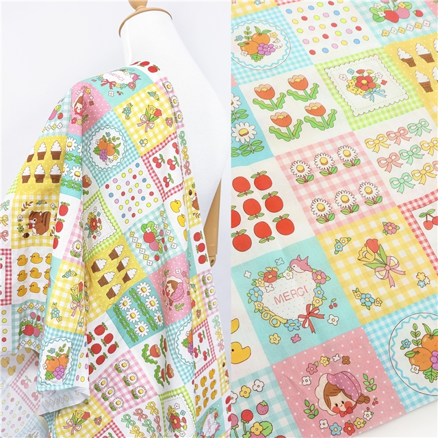 cotton 40 count digital printed fabric