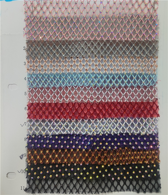 synthetic leather hot stamping diamond pattern transparent net bottom faux leather