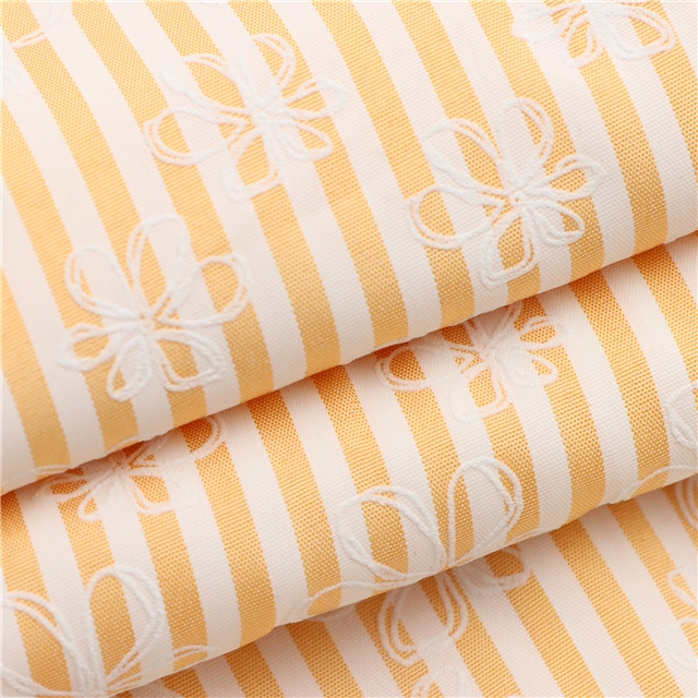 flower offset printing stripe fabric