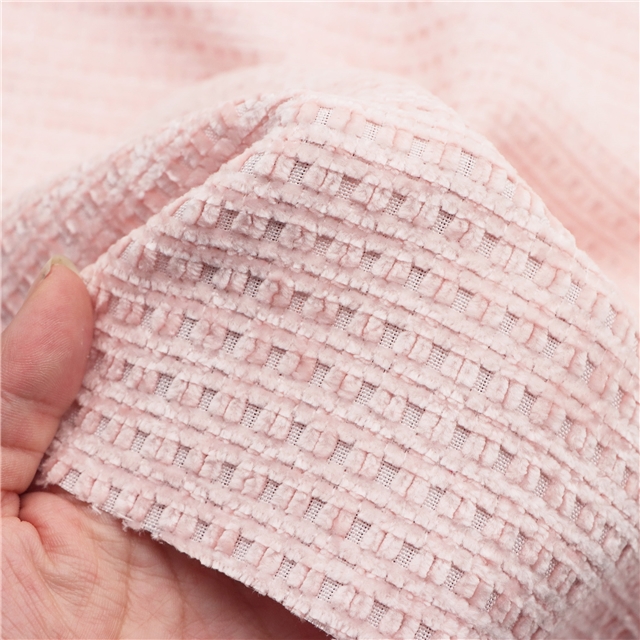 plain chenille waffle fabric